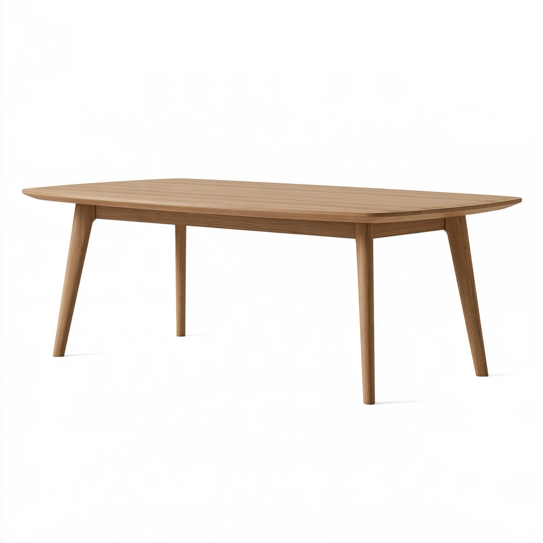 Esstisch 180 x 90 cm aus Holz in Naturbraun für das Esszimmer - Skandinavisches Design